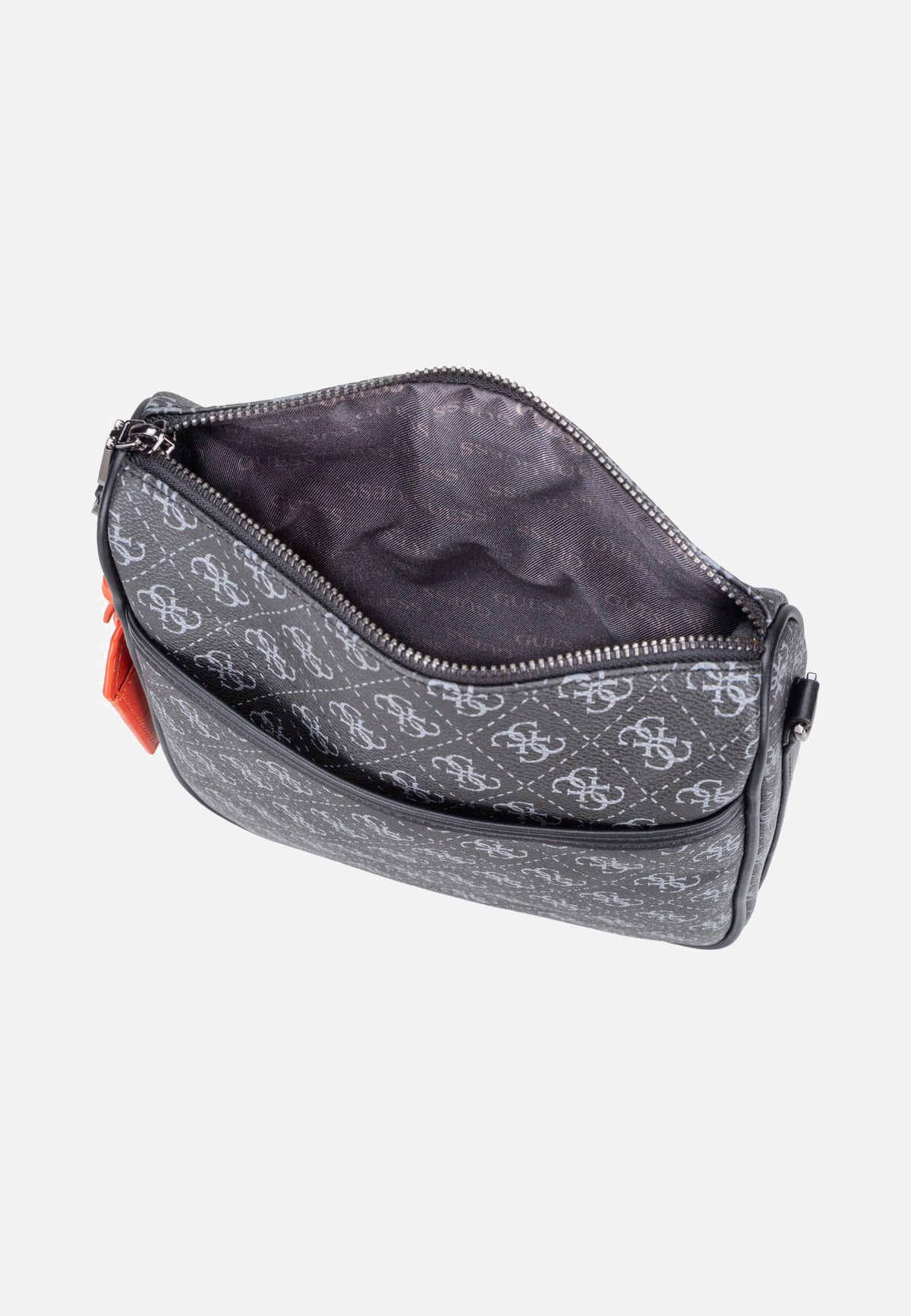 Guess Milano Vertical Crossbody 2 Dark Black Crossbody Bag