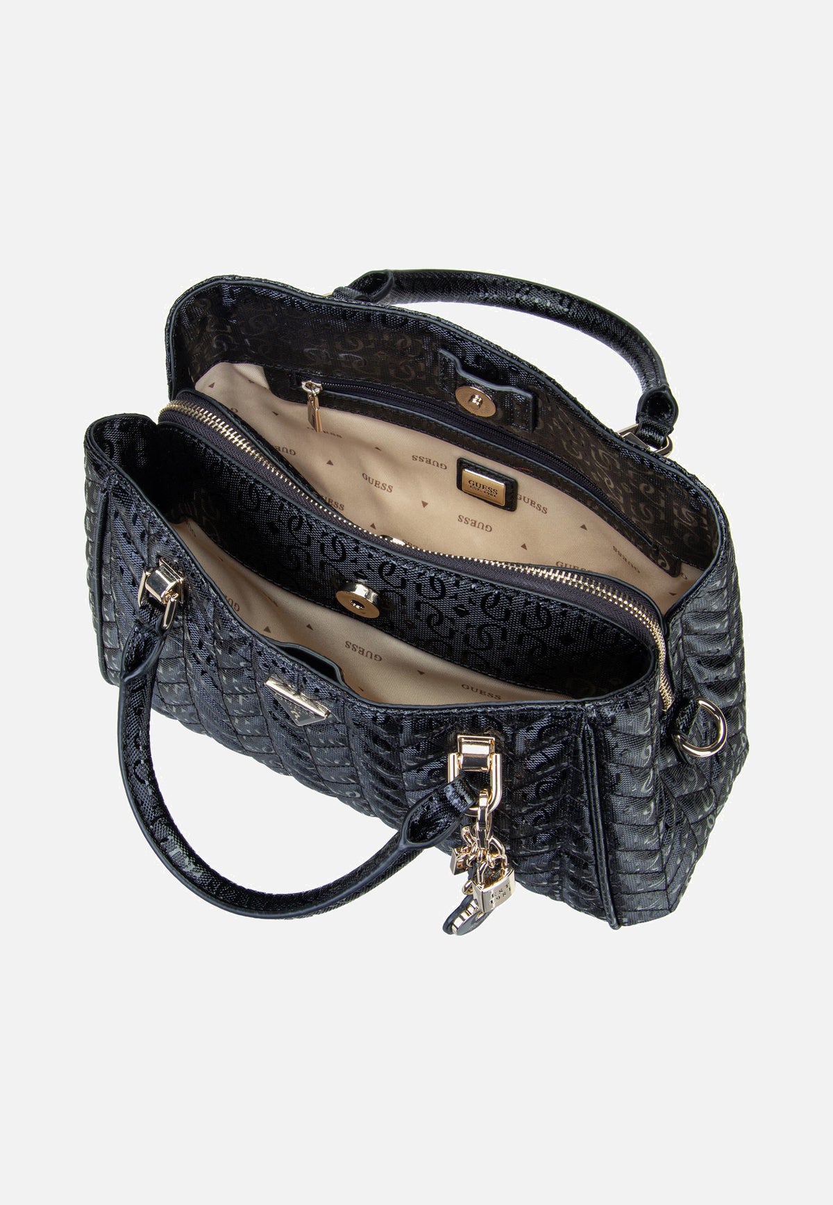 Guess Stacey Girlfriend 41060 Black Satchel