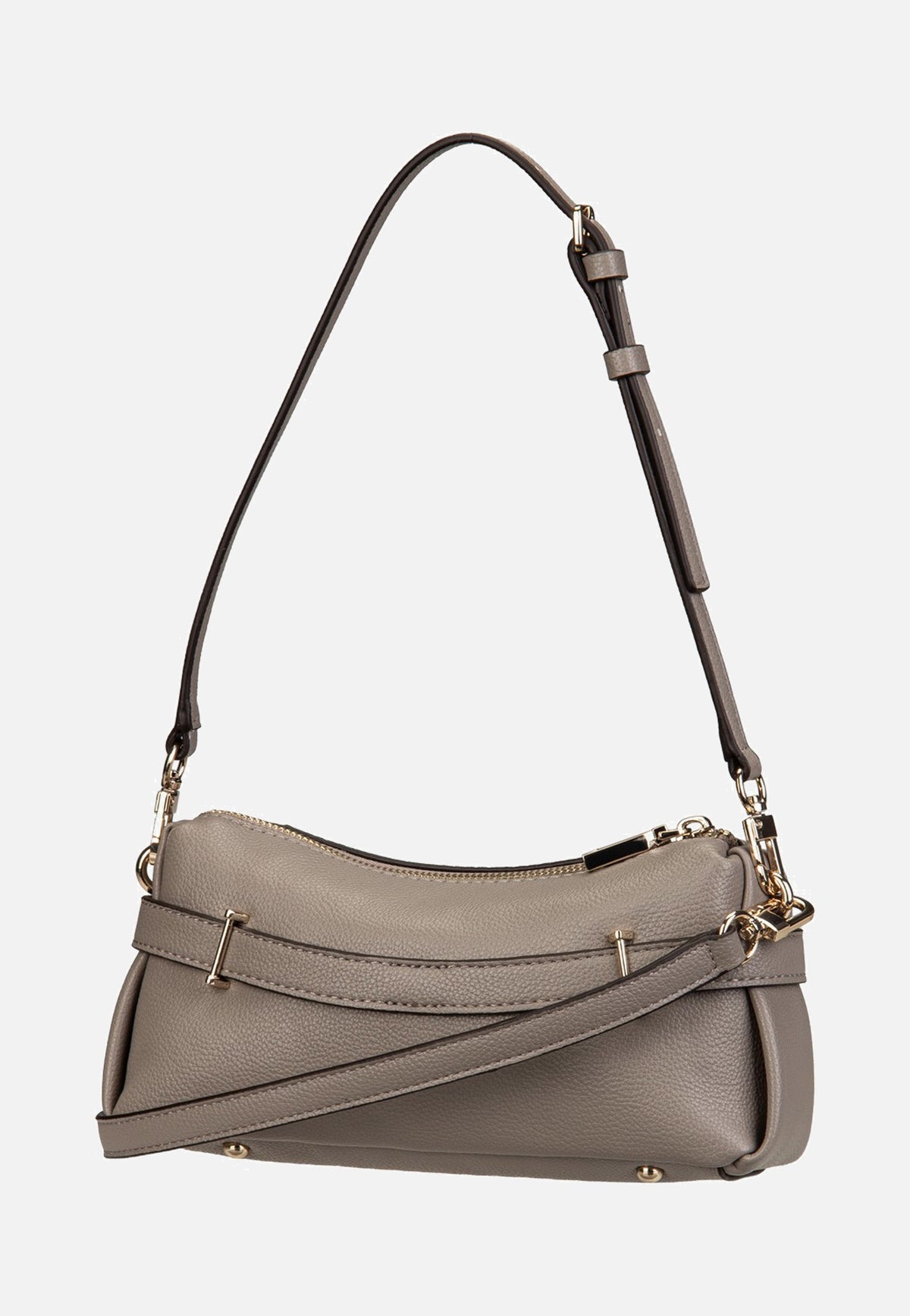 Guess Yesba Mini Top Zip Dark Taupe Schultertasche