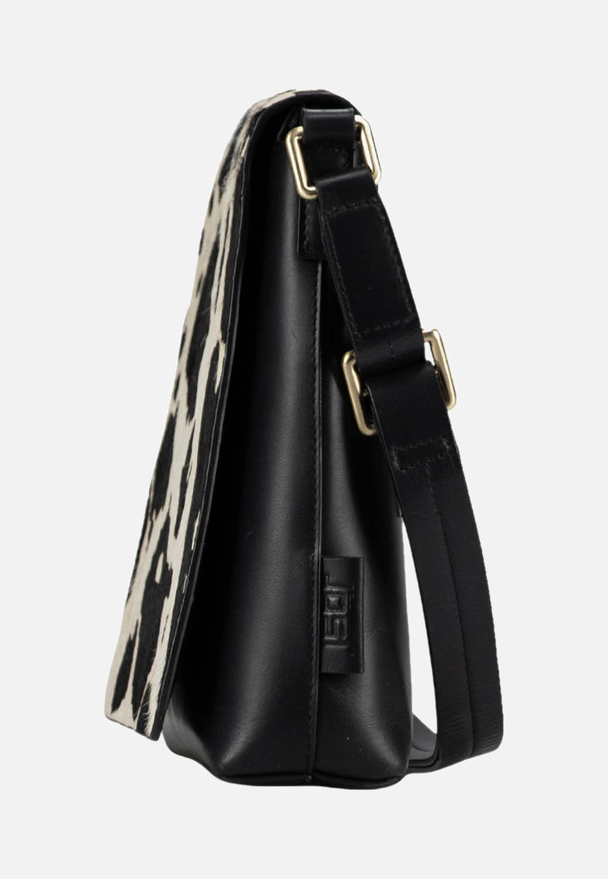 Jost Furry Cow Shoulder Bag S 3124 Black Schultertasche