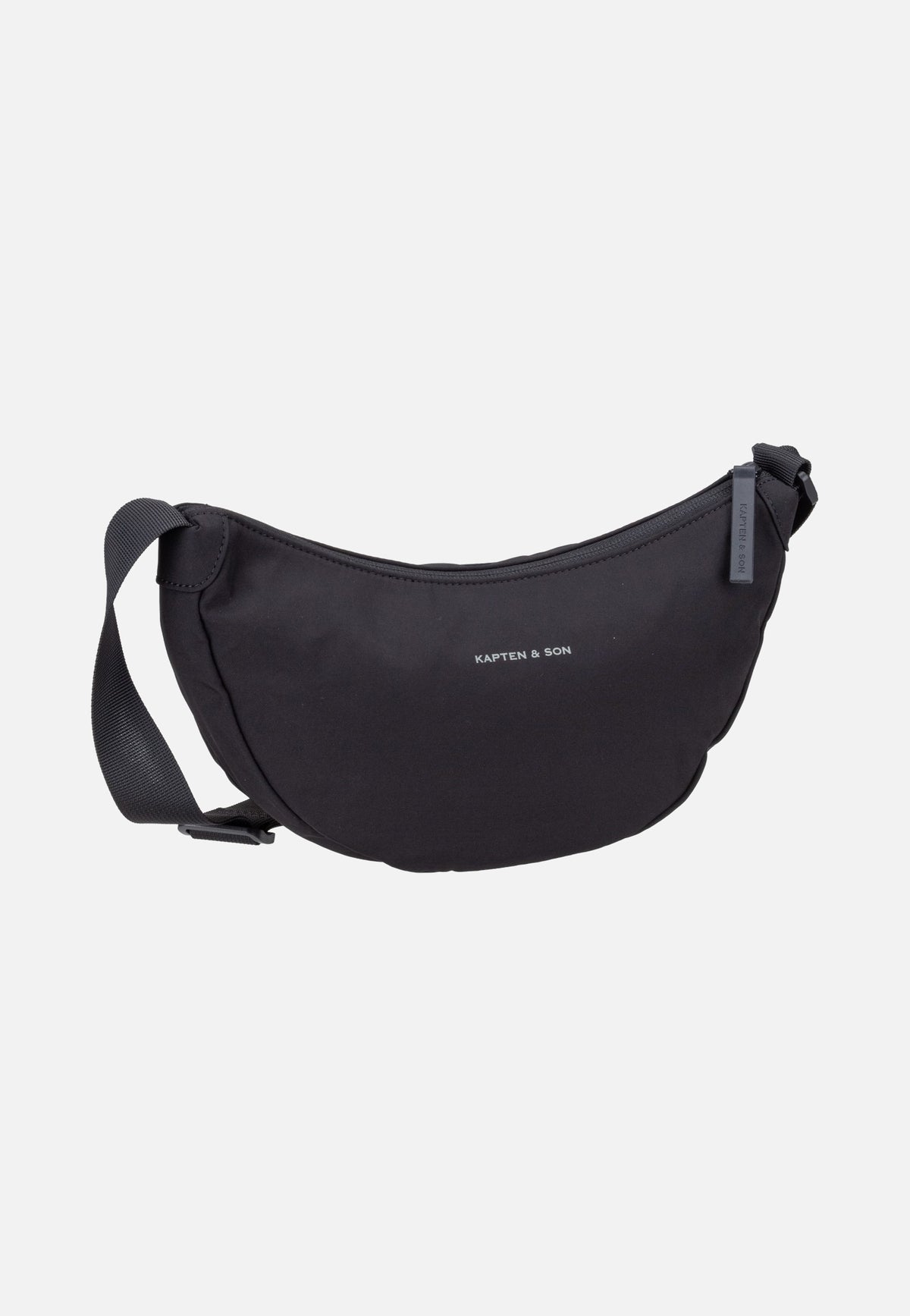 Kapten & Son Essential Moon Bag All Black Crossbody Bag