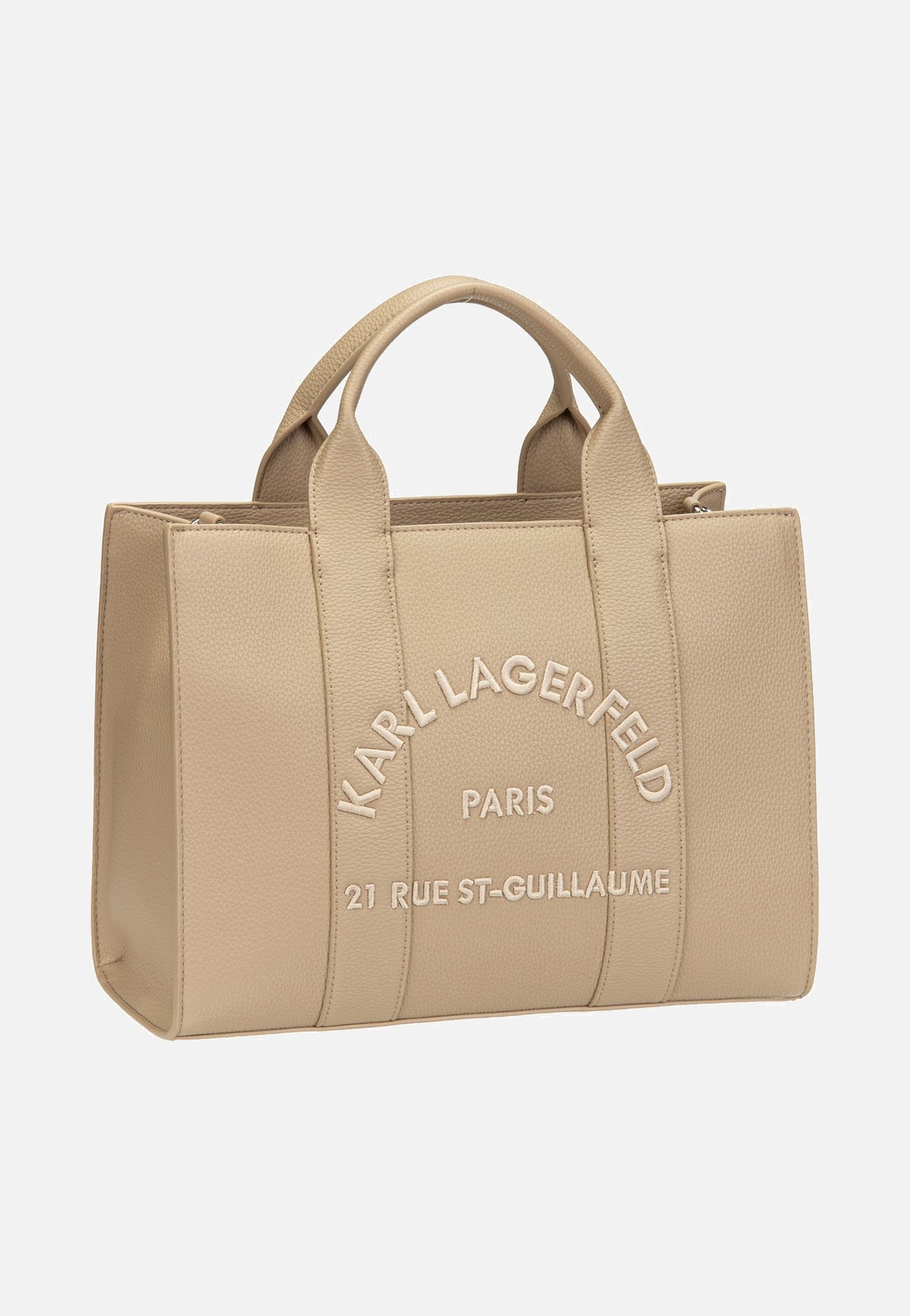 Karl Lagerfeld K/RSG MD Square Tote Peb Emb Nougat Tote Bag