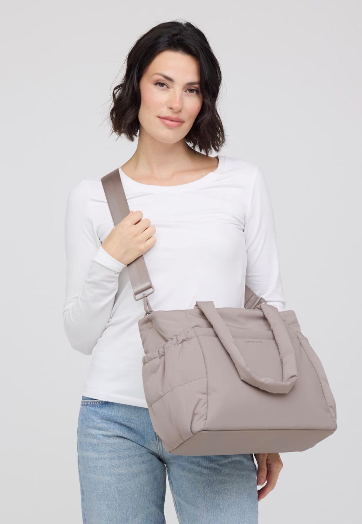 Kapten & Son Hellvi Cloud Medium Muted Rose Shopper
