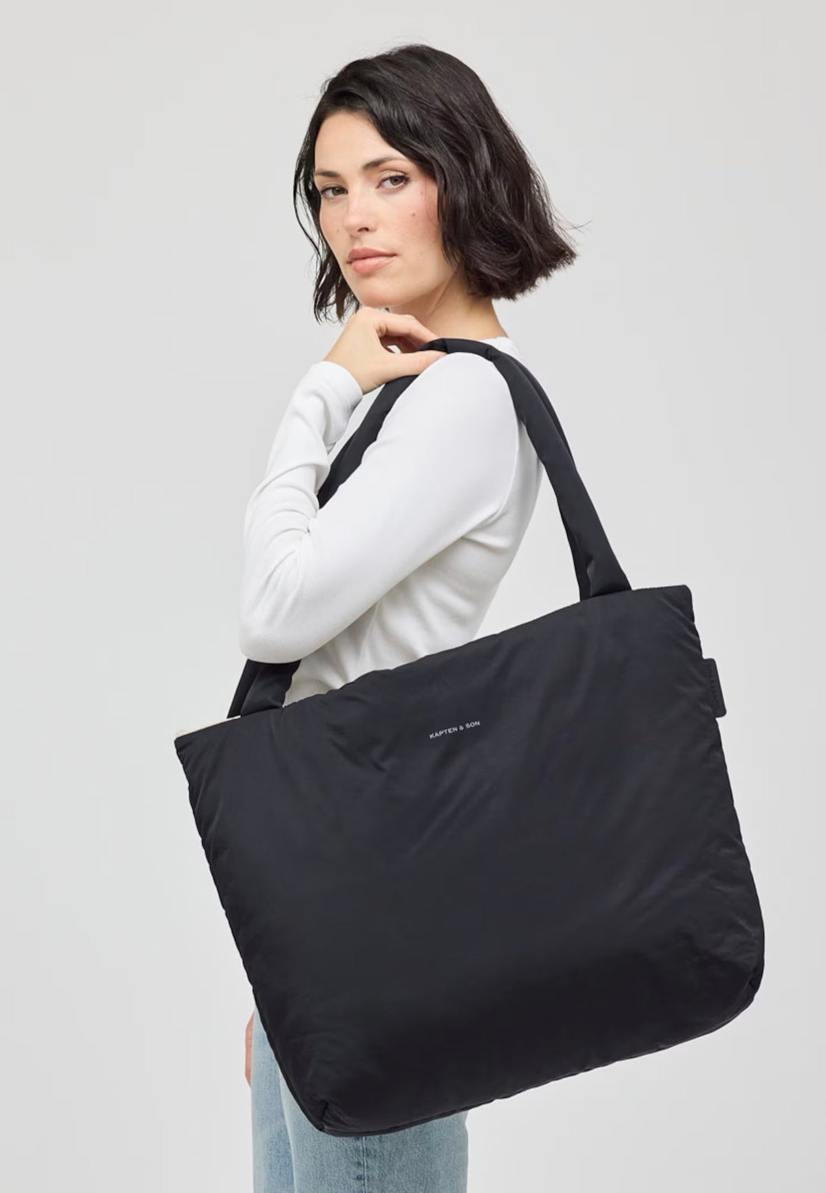 Kapten & Son Norva 2in1 Shopper Black/Sand Shopper