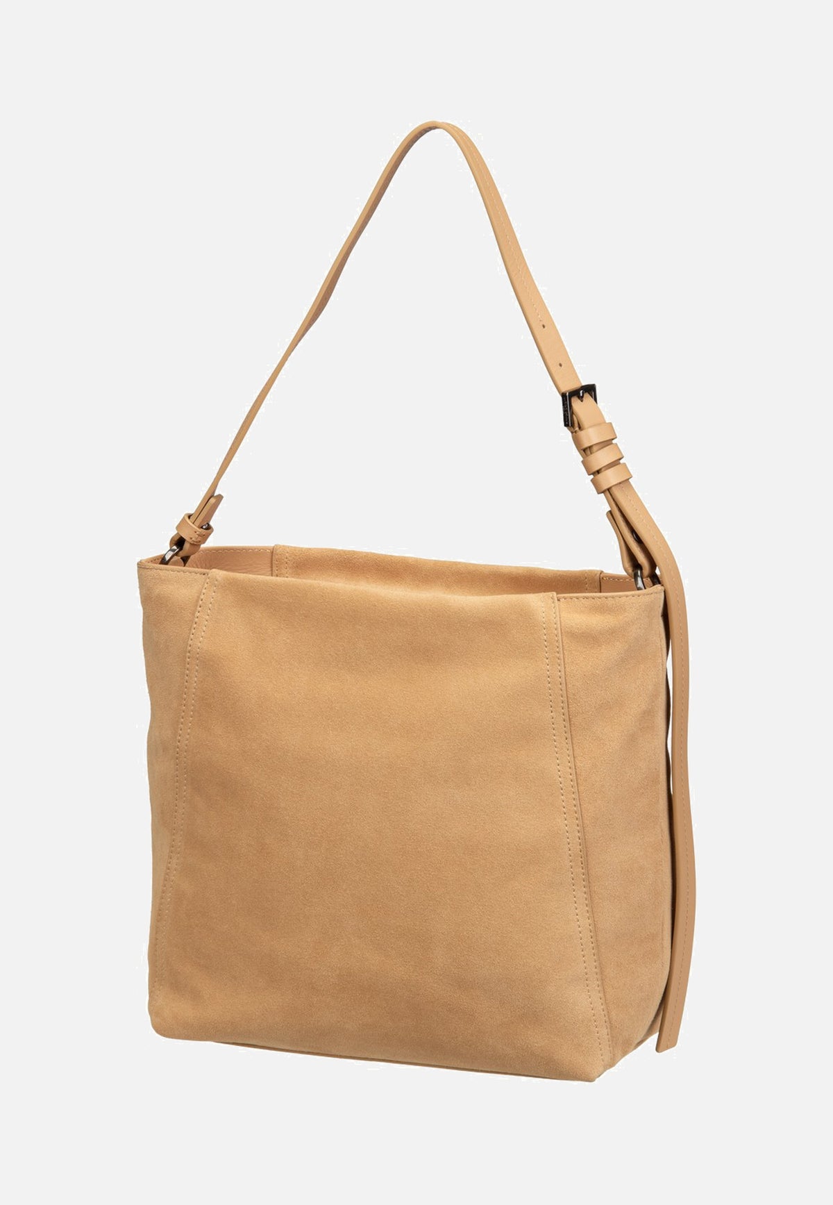Liebeskind Berlin Chudy Hobo M Hydro Suede Light Tan Suede Hobo Bag