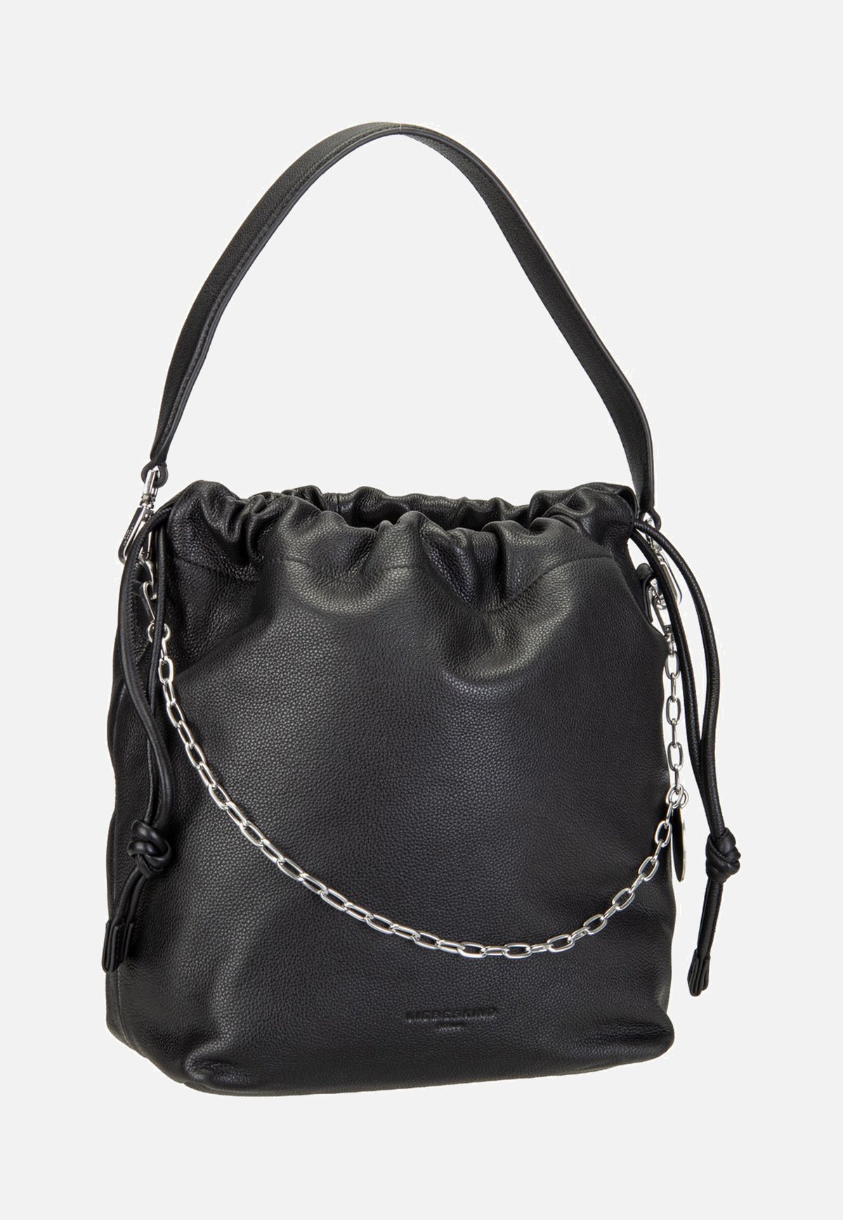 Liebeskind Berlin Lya II Hobo M Small Pebble Black Bucket Bag