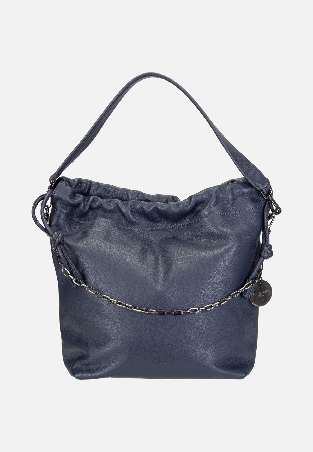 Liebeskind Berlin Lya II Hobo M Small Pebble Peacoat Bucket Bag