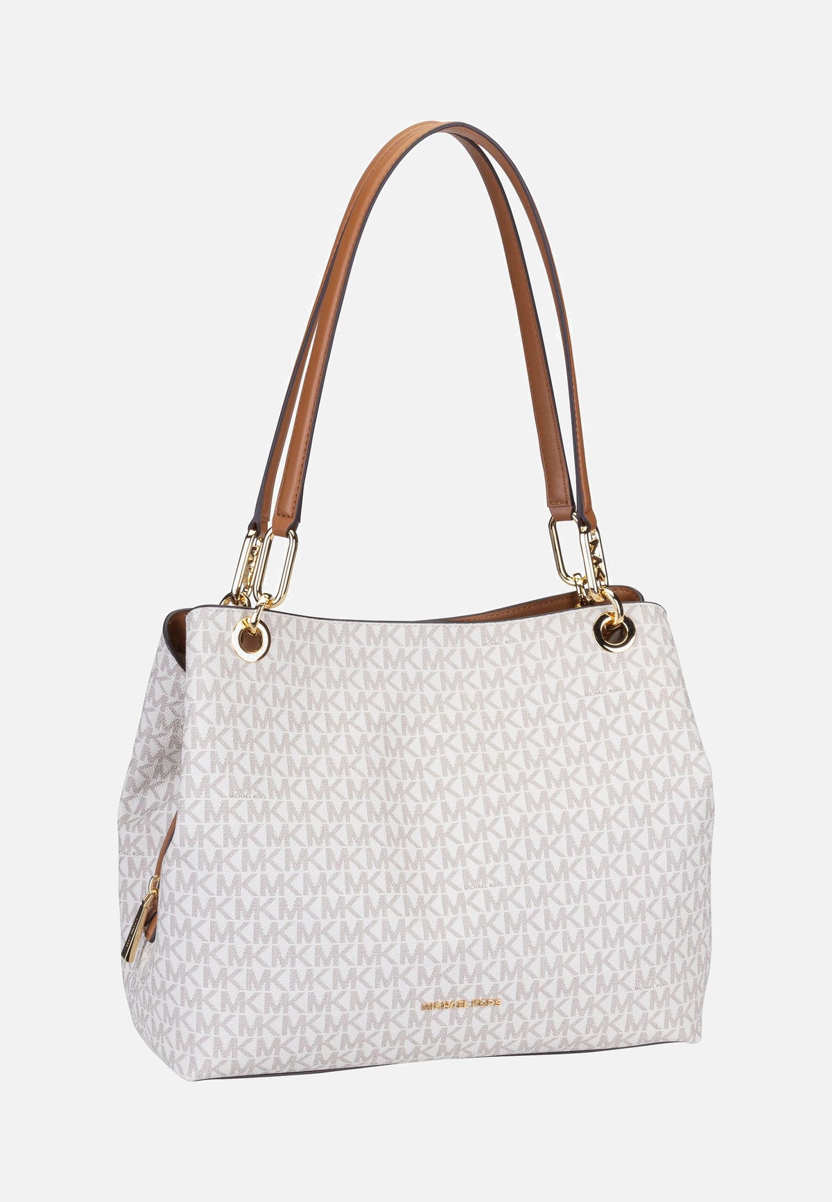 Michael Kors Kensington Large Shoulder Tote Vanilla/Acorn Schultertasche