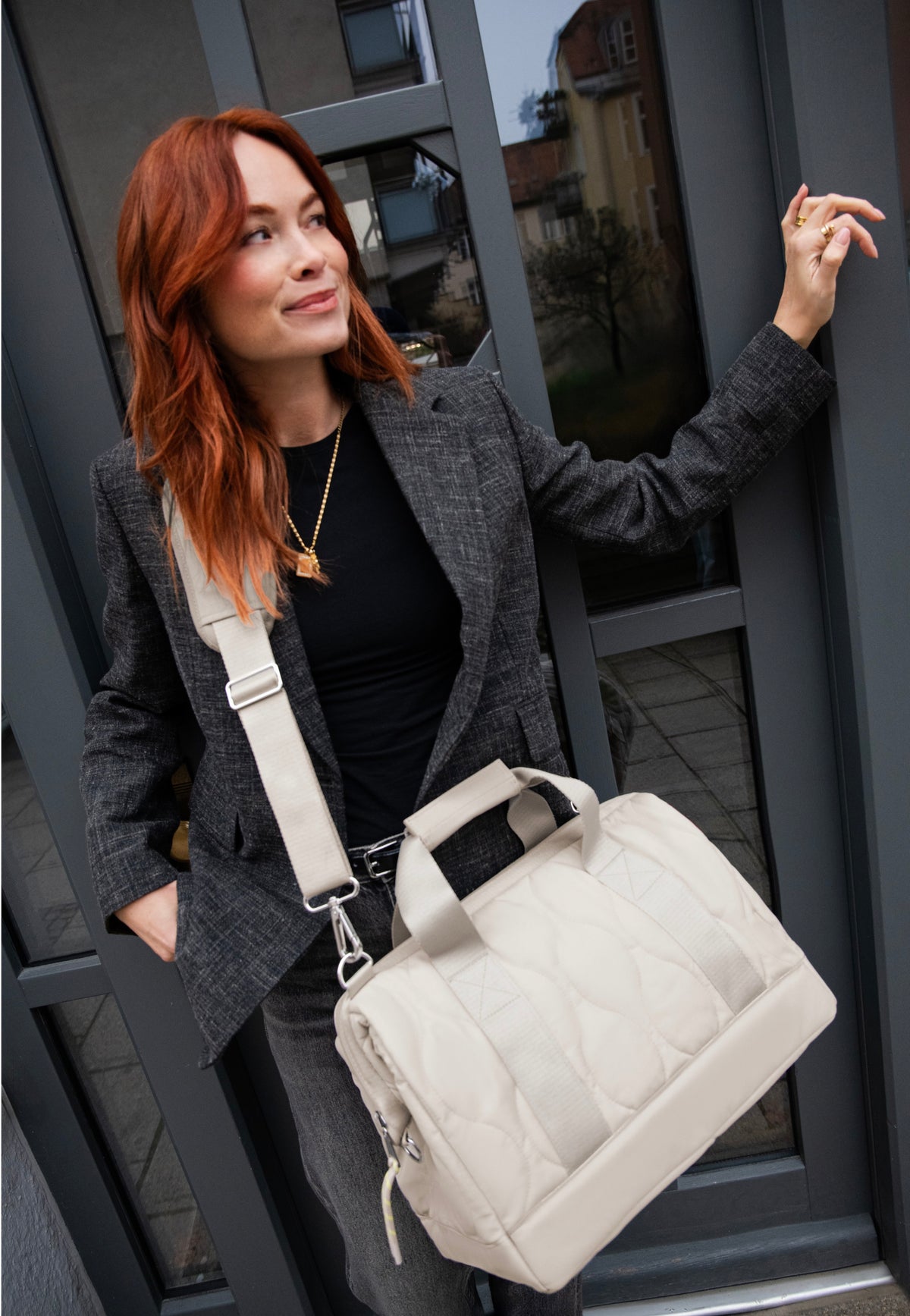 reisenthel Allrounder M Puffer Stone Dufflebag
