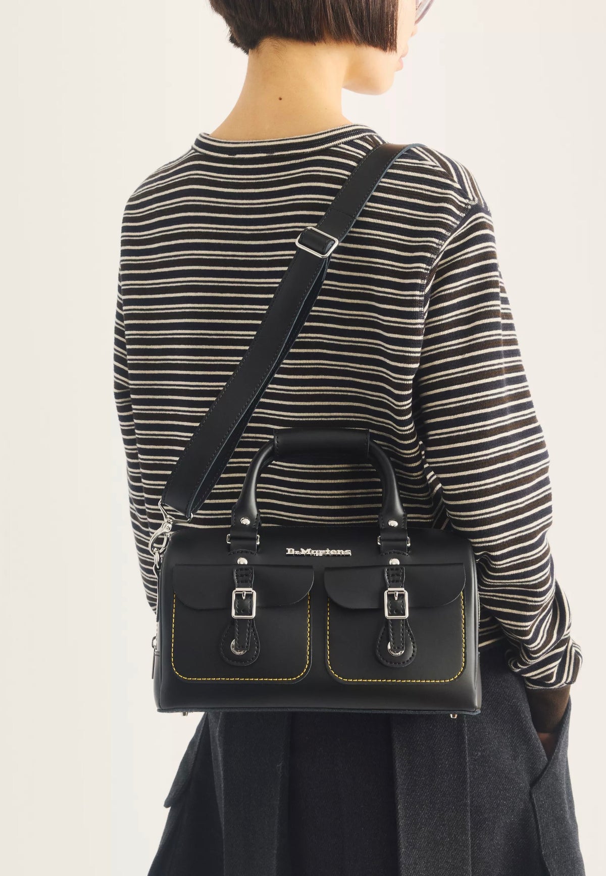 Dr. Martens Top Handle Black Kiev Smooth Satchel