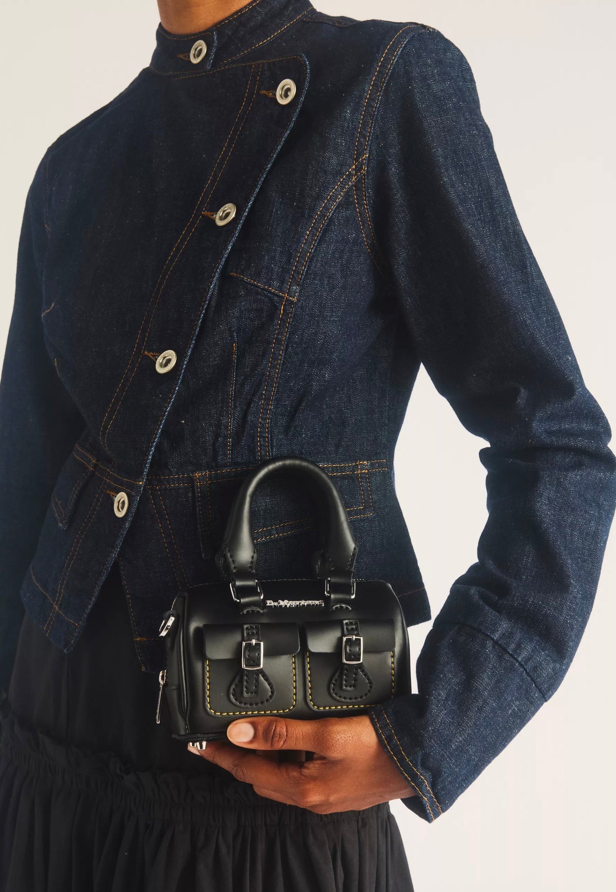 Dr. Martens Mini Top Handle Black Kiev Satchel