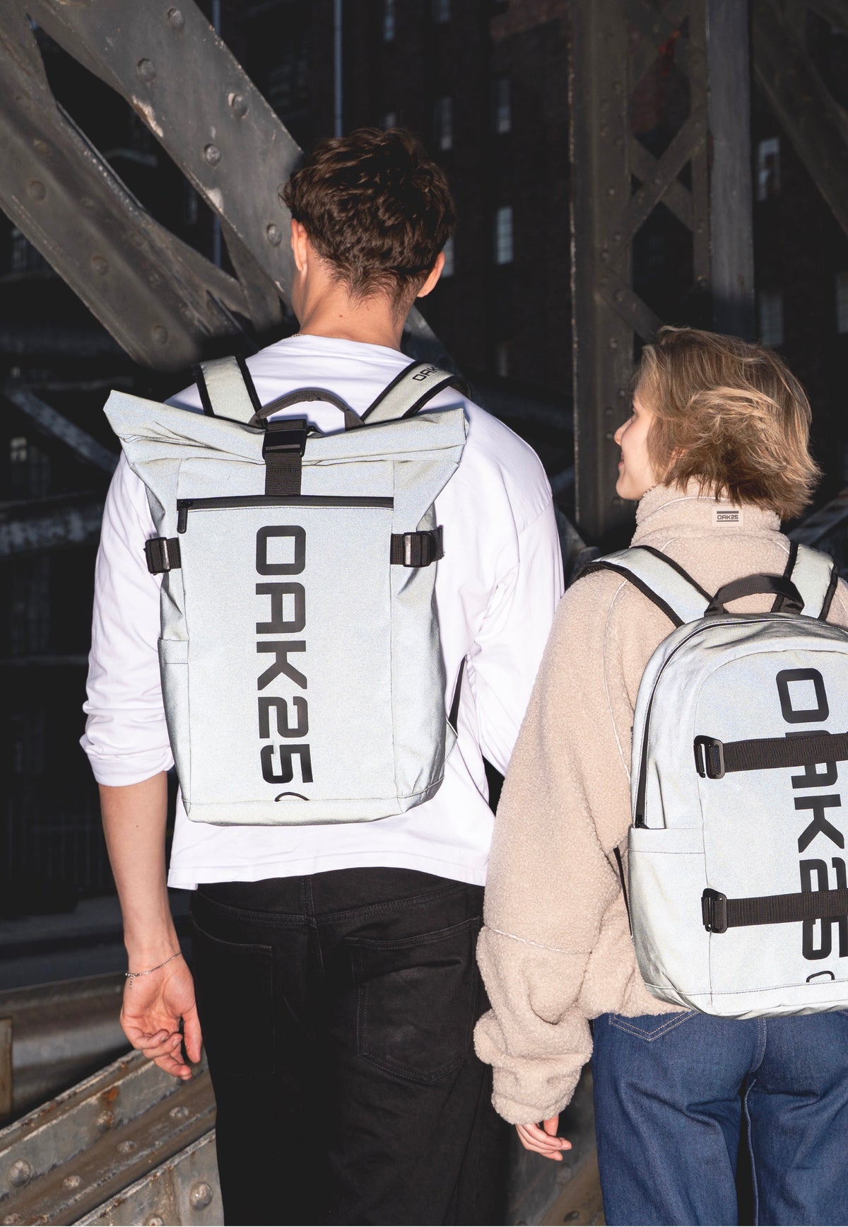 OAK25 LumoSense Rolltop Lite Black Rolltop Rucksack