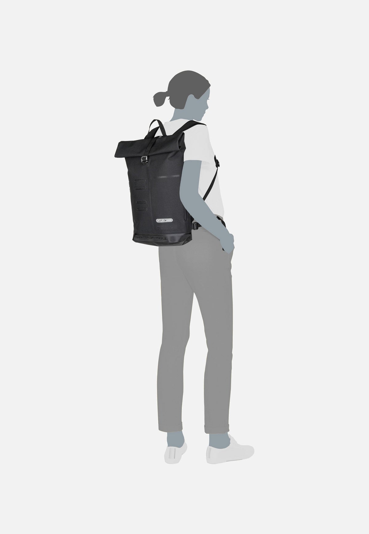 ORTLIEB Commuter-Daypack High Visibility Black Reflective Rucksack
