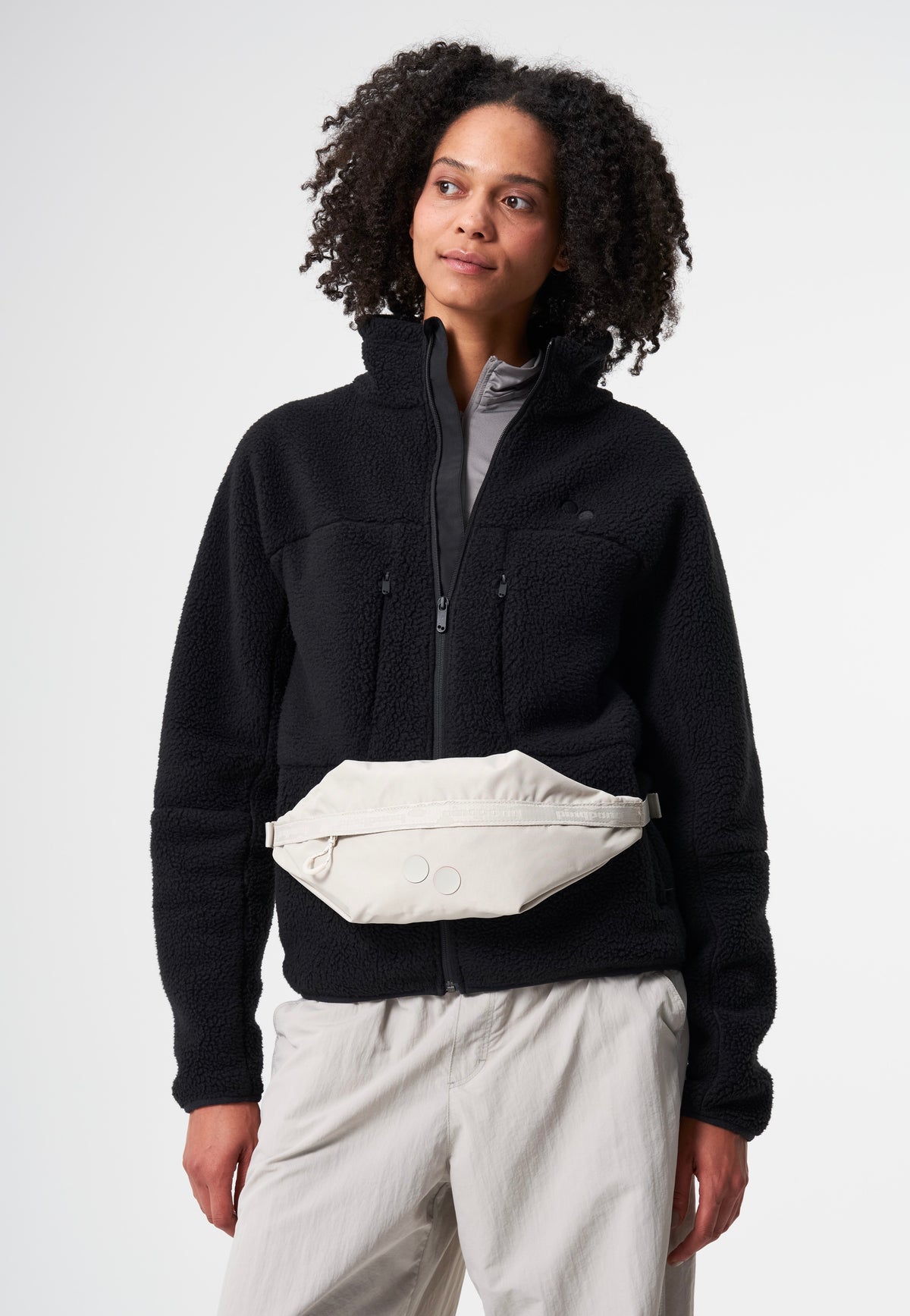 pinqponq Brik Cliff Beige Sling Bag