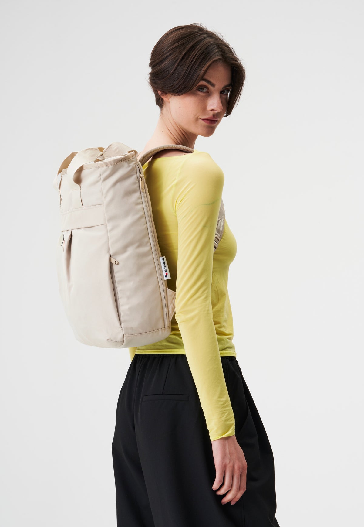 pinqponq Komo Cliff Beige Rucksack