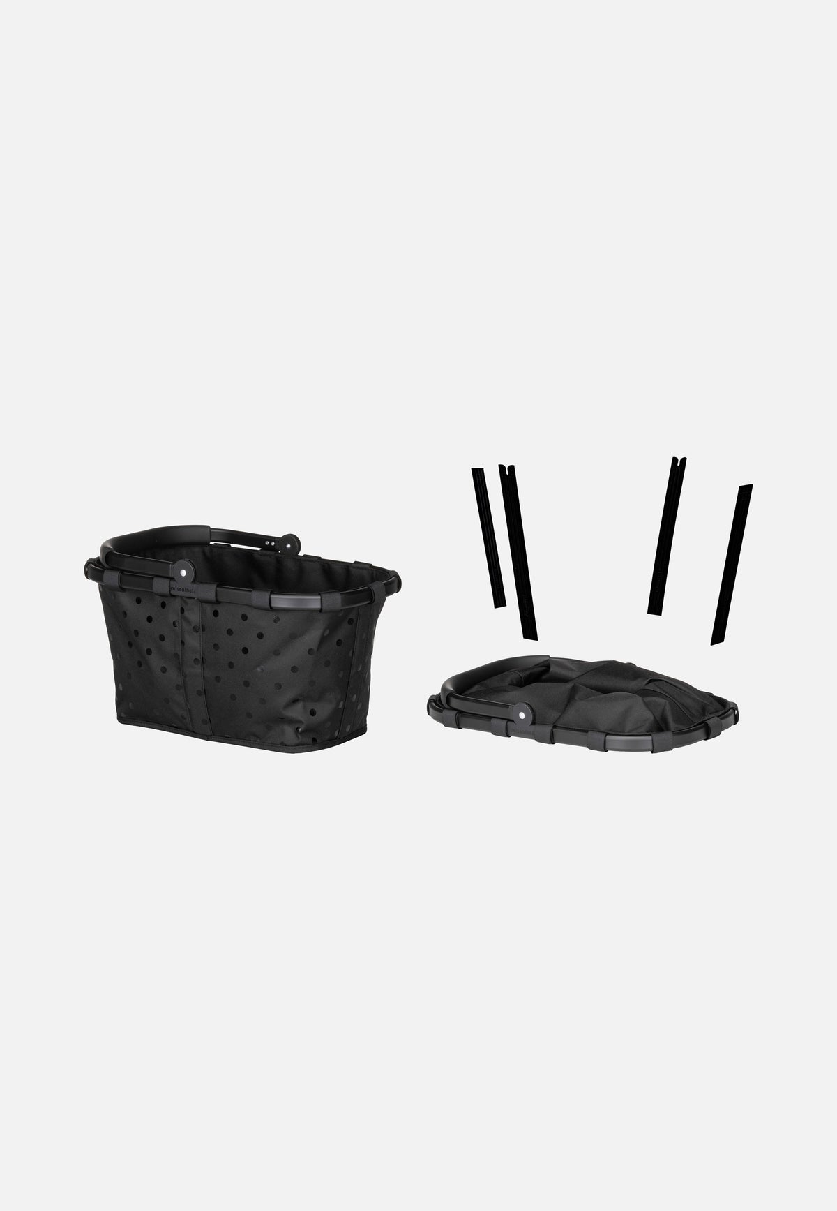 reisenthel Carrybag Frame Glossy Dots Black Einkaufskorb