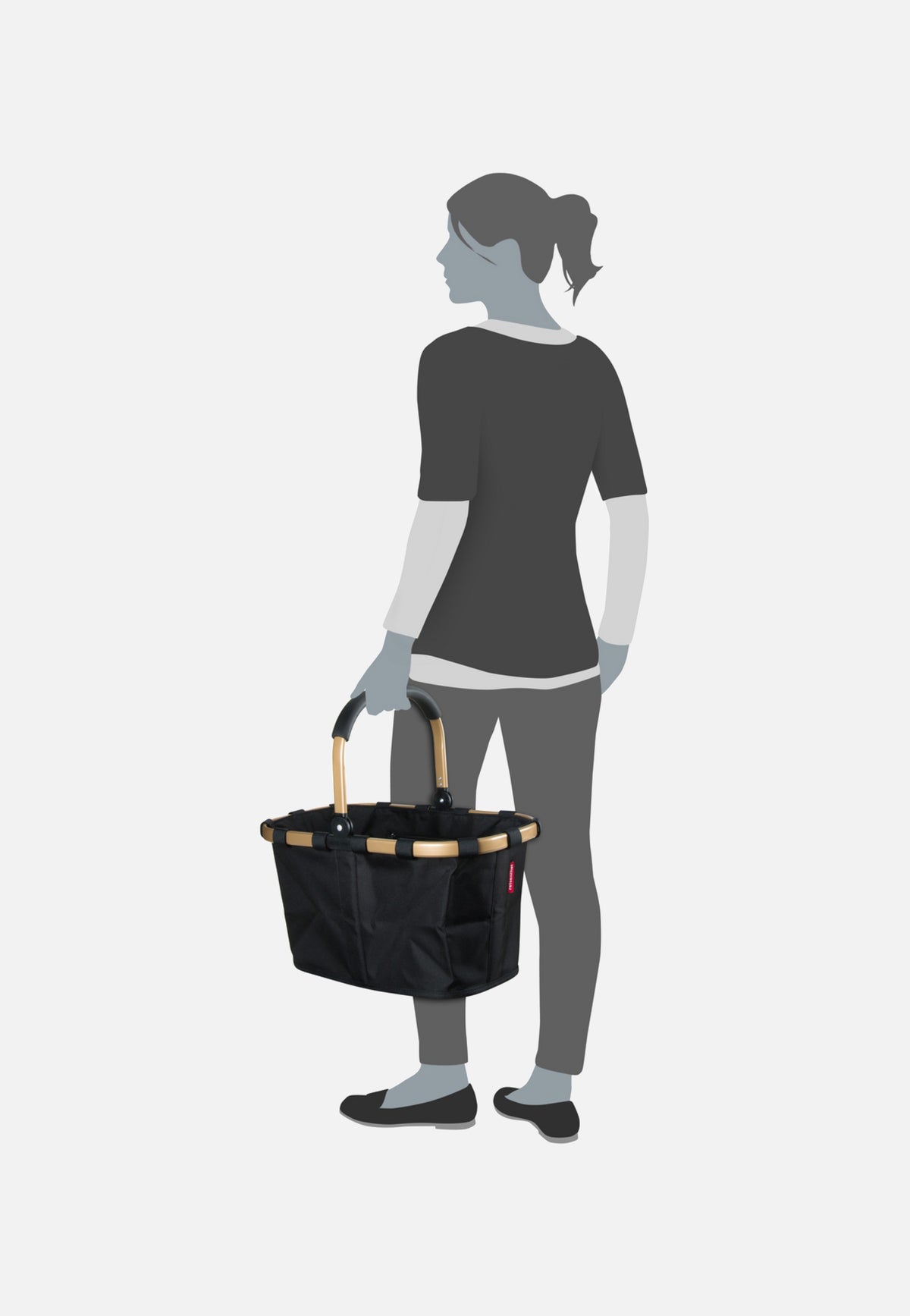 reisenthel Carrybag Frame Gold/Black Einkaufskorb