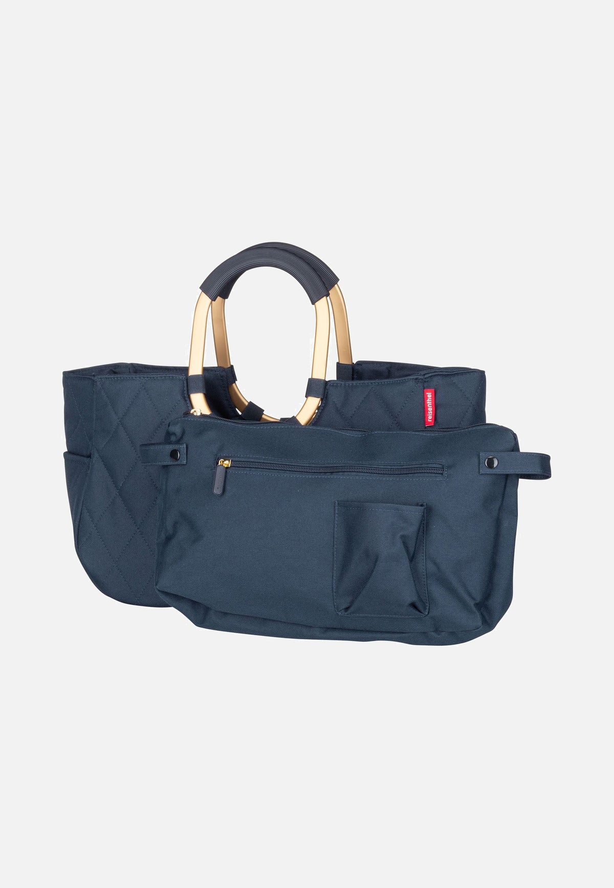 reisenthel Loopshopper M Frame Rhombus Midnight Gold Einkaufskorb