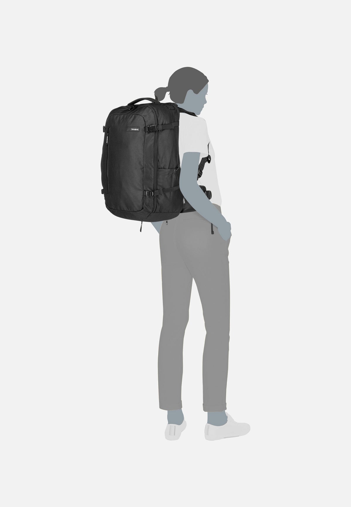 Samsonite Roader Travel S 38L Deep Black Reiserucksack
