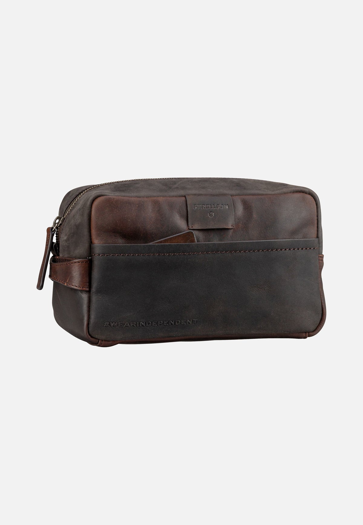 Strellson Brick Lane Dick Washbag SHZ Dark Brown Kulturbeutel