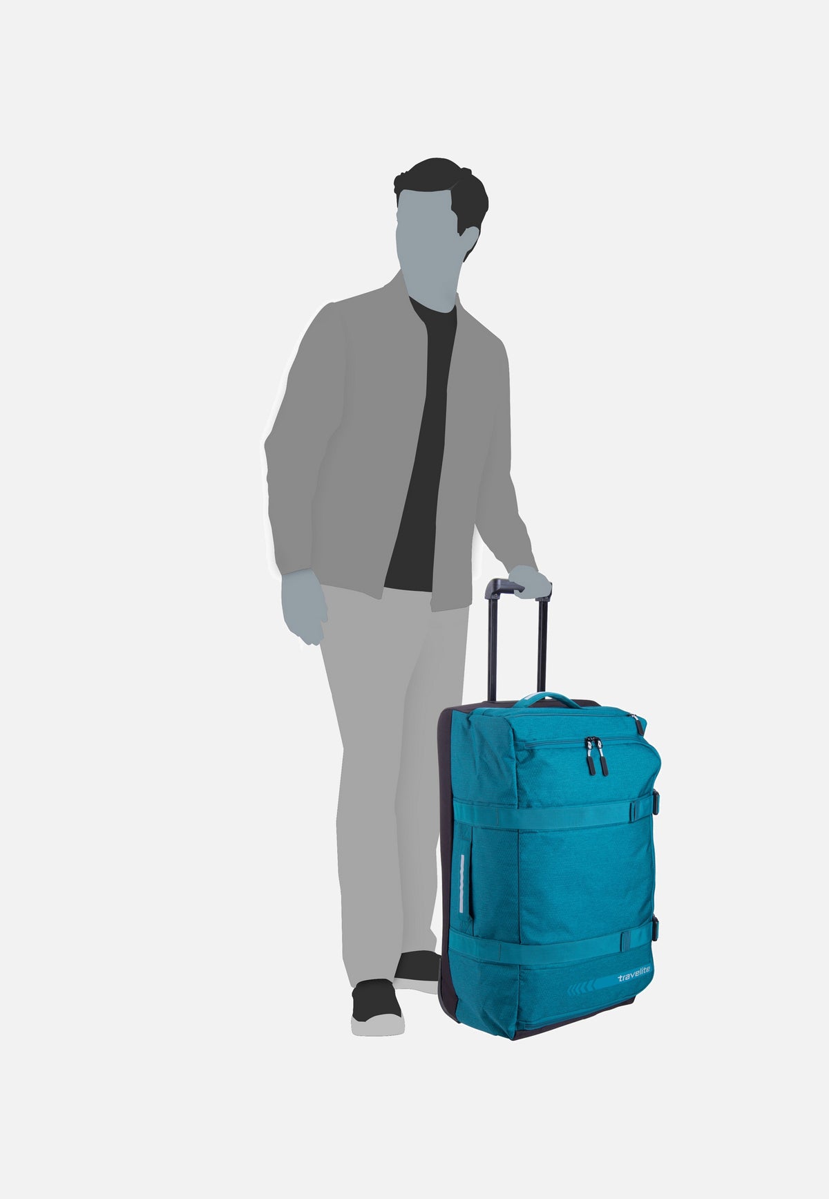 travelite Kick Off L Rosé Reisetasche mit Rollen