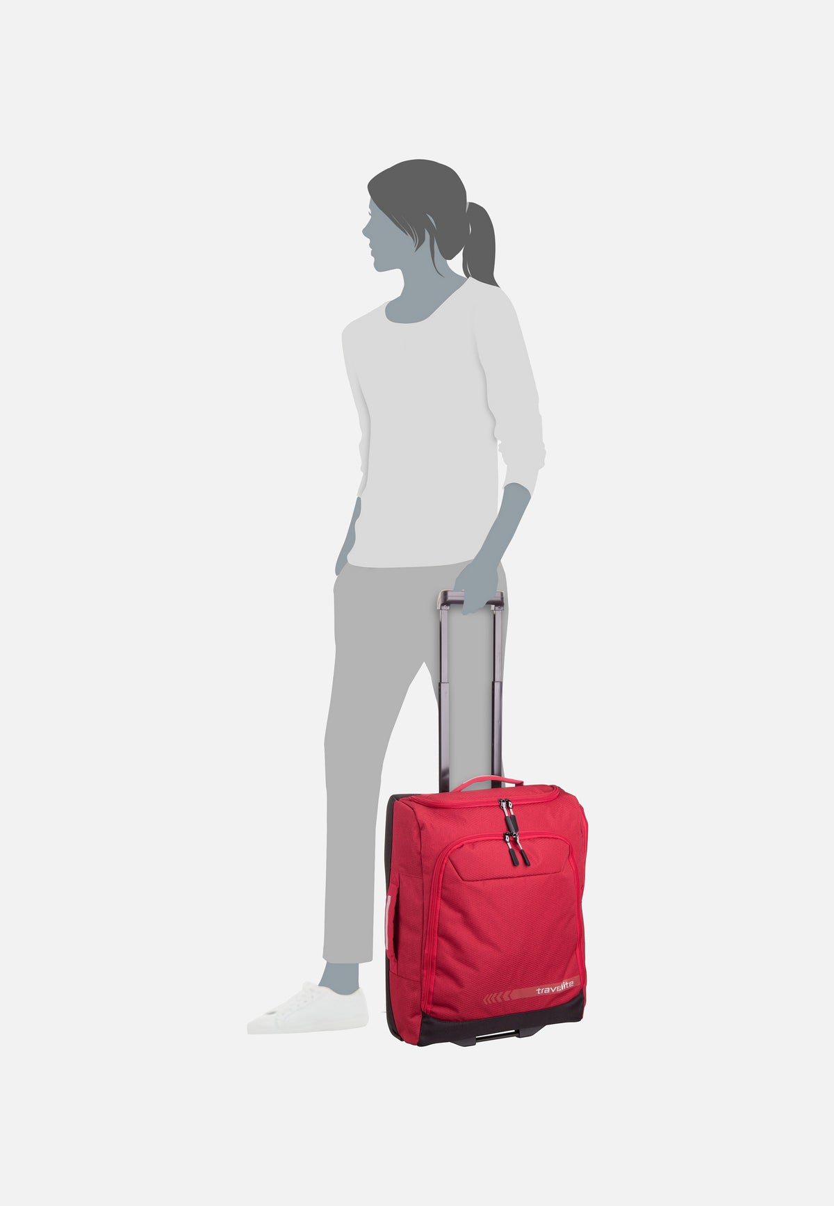 travelite Kick Off S Salbei Reisetasche mit Rollen