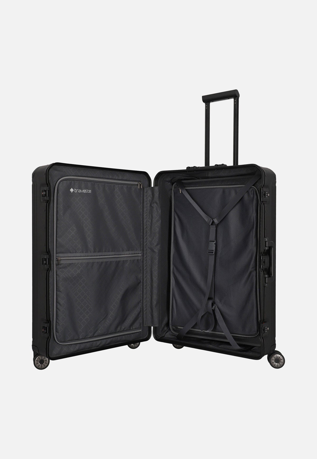 travelite Next 4w Trolley L Schwarz Koffer